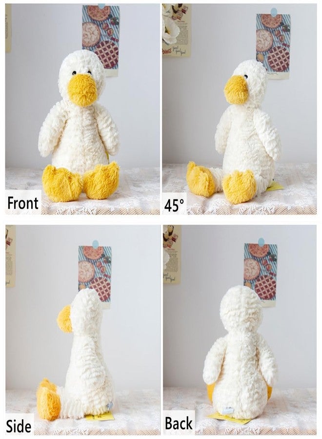 NatureMan 12inch Cute Duck Stuffed Animals, Soft White Duck Plush Pillows Kawaii Duck Plushie Toys Gifts for Kids Christmas Children's Day - Image 2